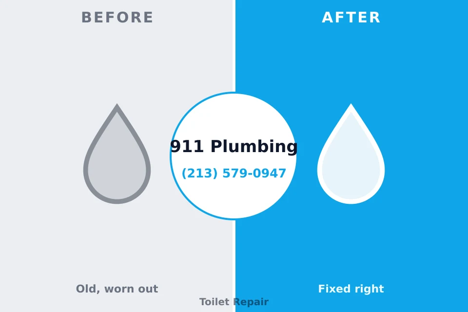 Before and after: plumbing company Lockport, LA